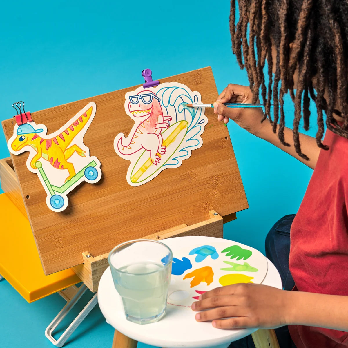 Playful Painters Easy Watercolor Painting Kit | Chills & Thrills Dinos