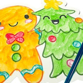 Playful Painters Easy Watercolor Painting Kit | Merry and Bright