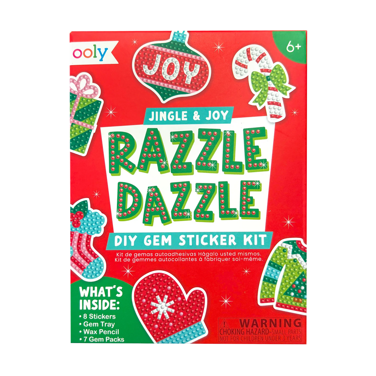 Mini Razzle Dazzle: D.I.Y. Gem Sticker Kit | Jingle and Joy