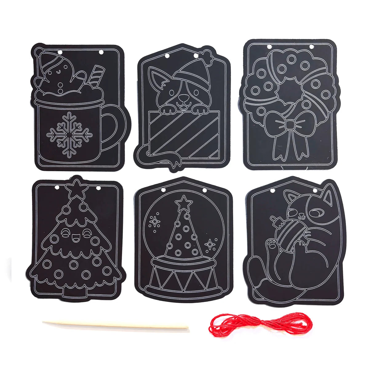Scratch & Scribble Mini Window Banner Kit | Festive Friends