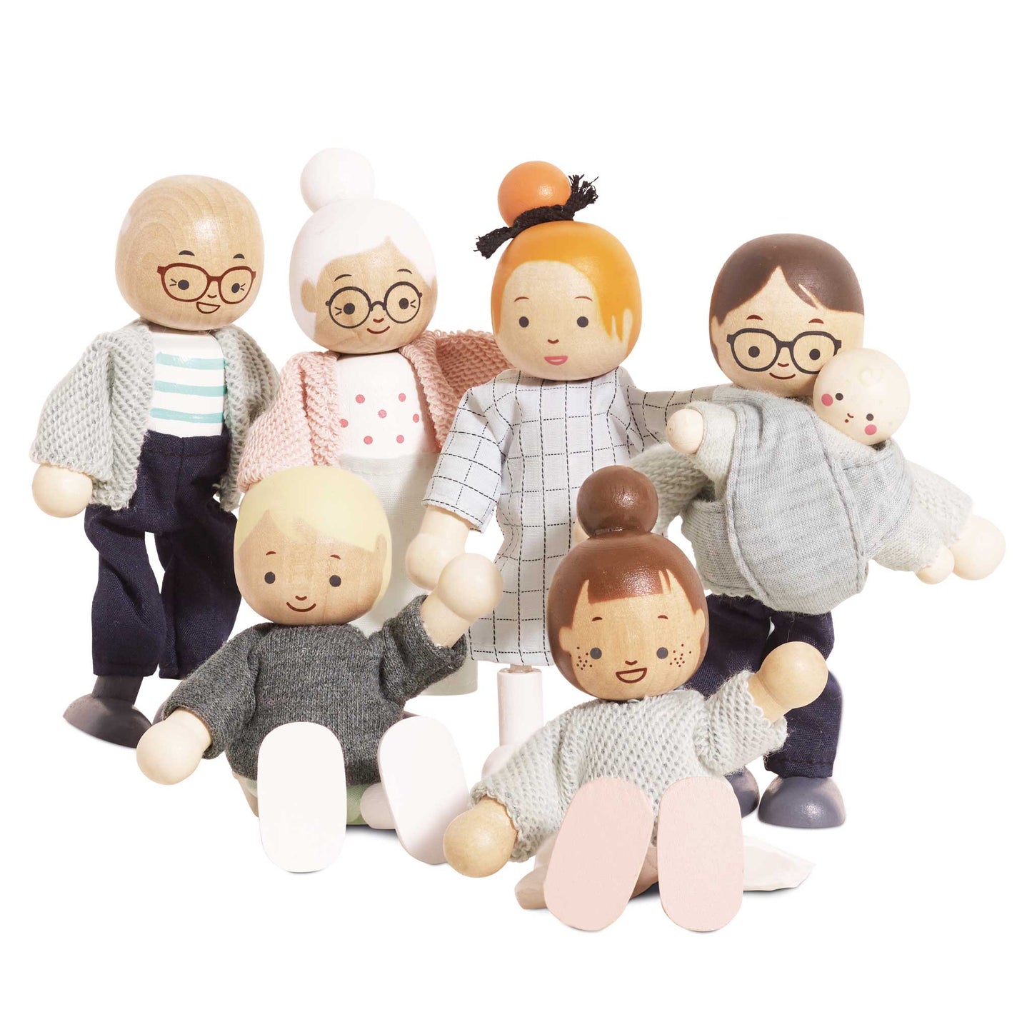 Daisylane Wooden Doll House Family