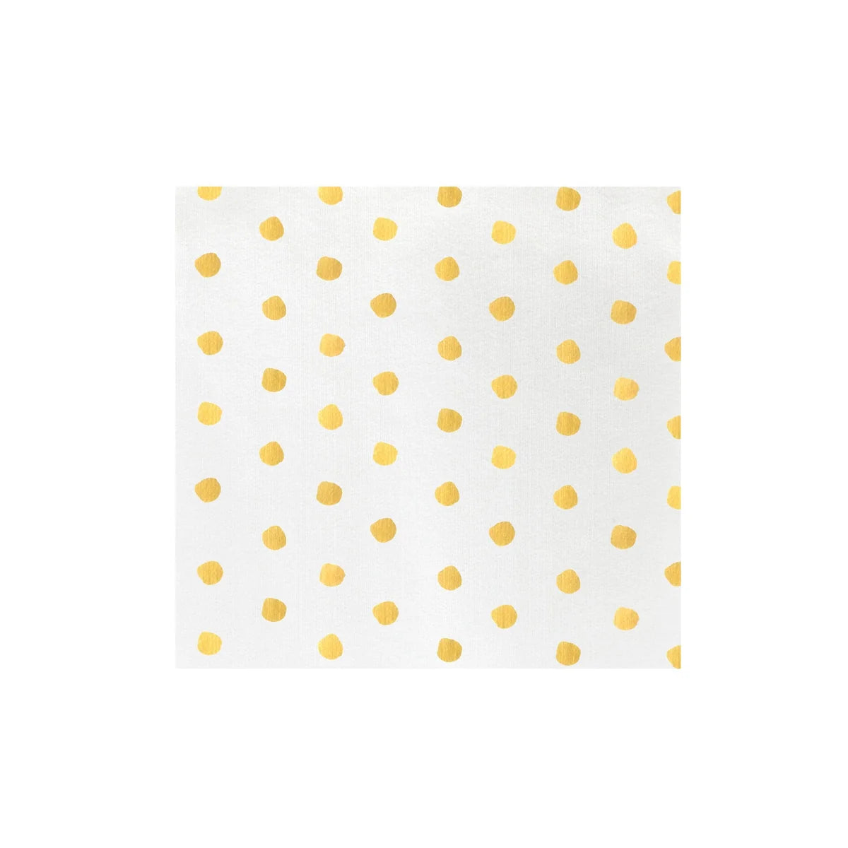 Papersoft Napkins Dot Yellow Dinner Napkins | Pack of 20