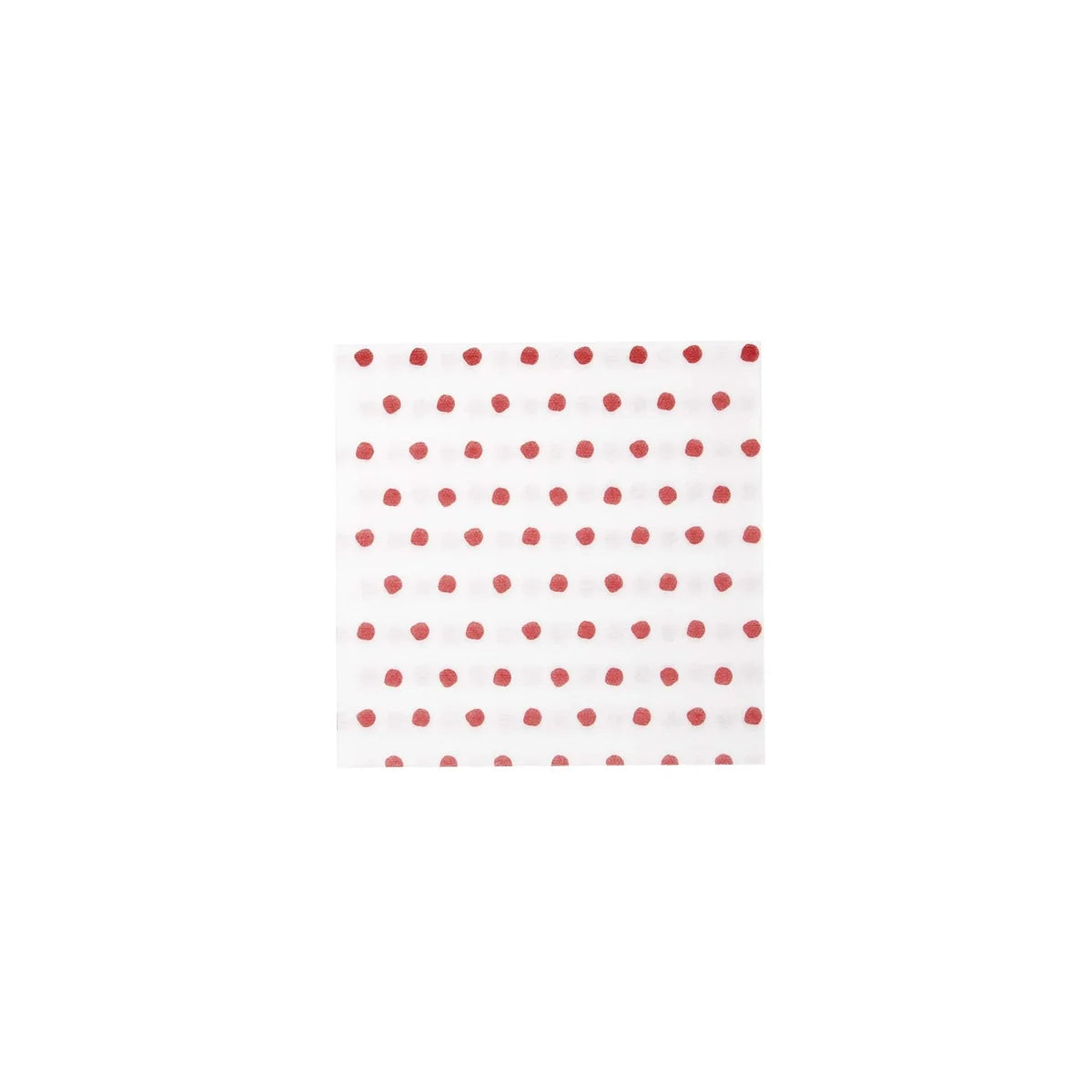 Papersoft Napkins Dot Red Cocktail Napkins | Pack of 20