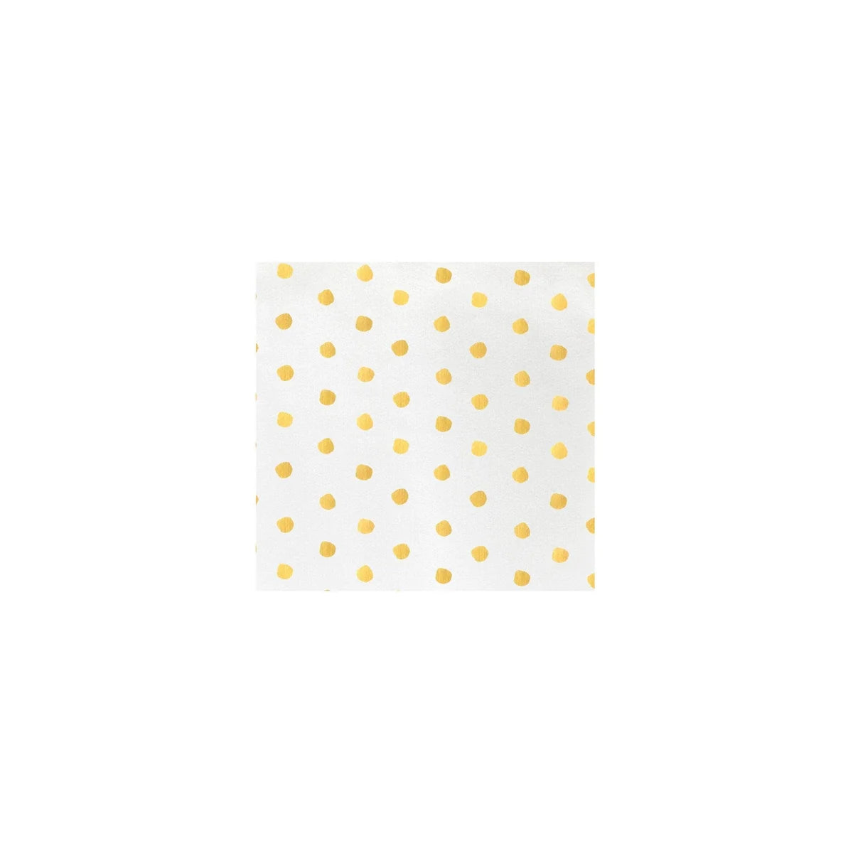 Papersoft Napkins Dot Yellow Cocktail Napkins | Pack of 20