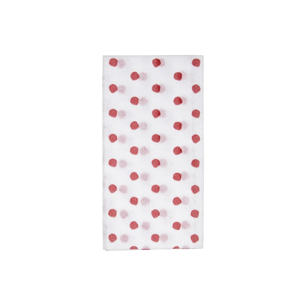 Papersoft Napkins Dot Red Guest Towels | Pack of 20