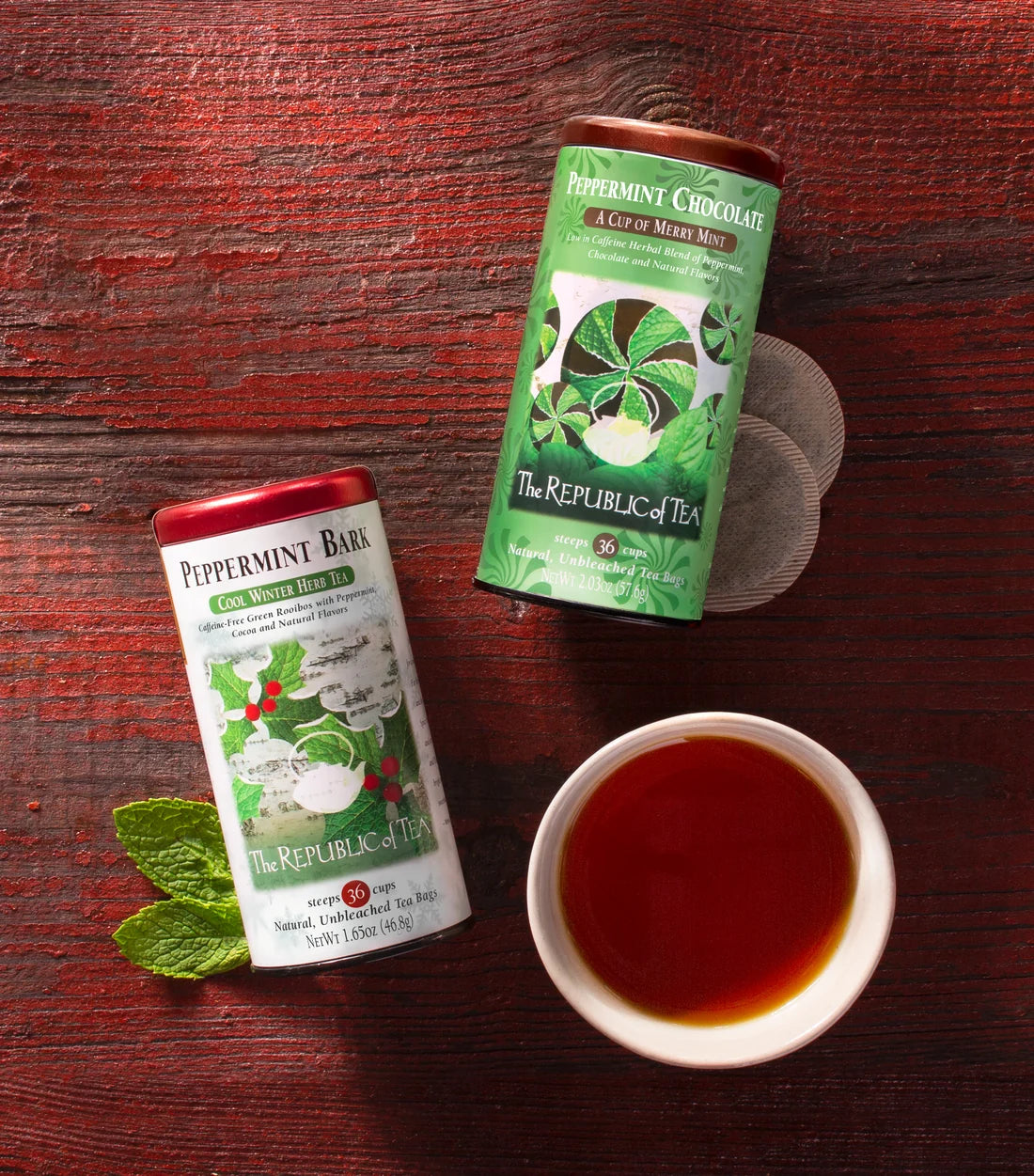 Peppermint Bark Herbal Tea Bags