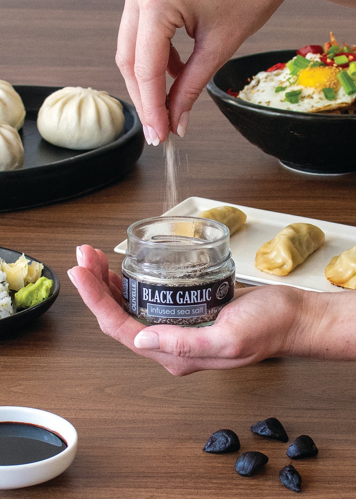 Black Garlic Infused Sea Salt