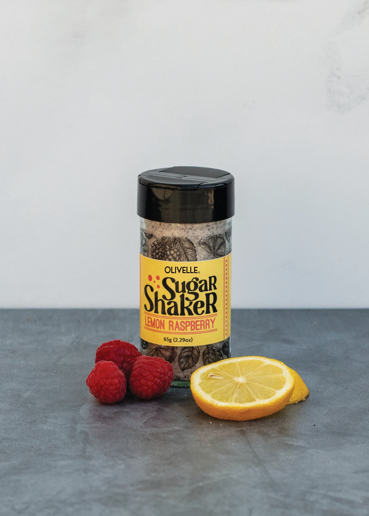 Lemon Raspberry Sugar Shaker