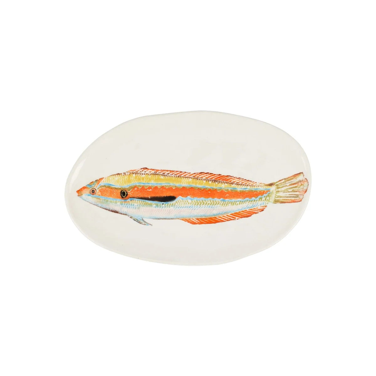 Reef Tropical Rainbow Fish Small Oval Platter