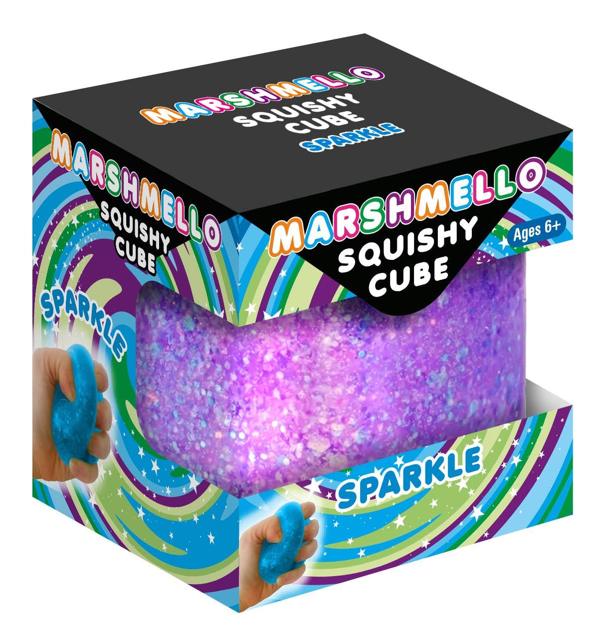 Marshmello Squishy Sparkle Cube