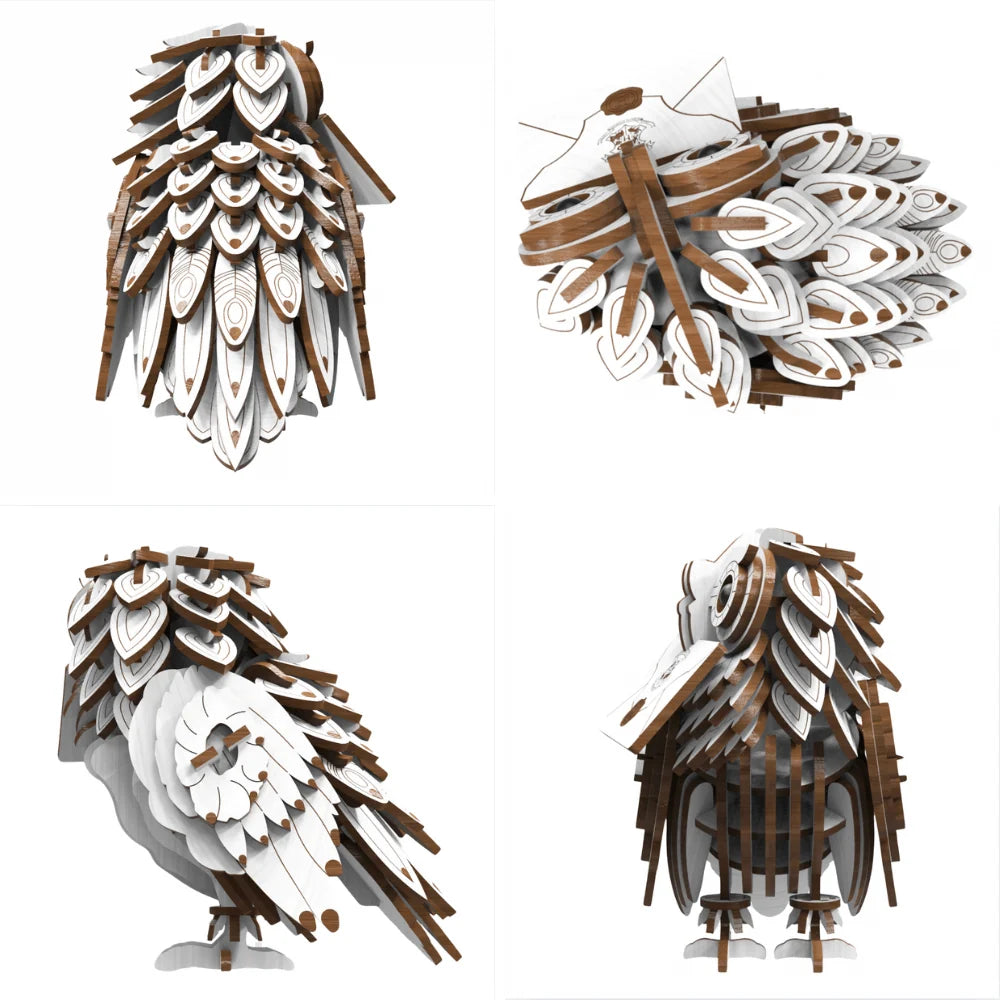 Hedwig - 3D Wooden