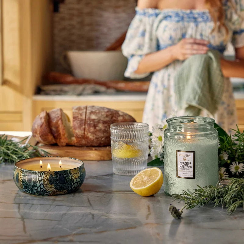 French Cade & Lavender - 3 Wick Tin Candle