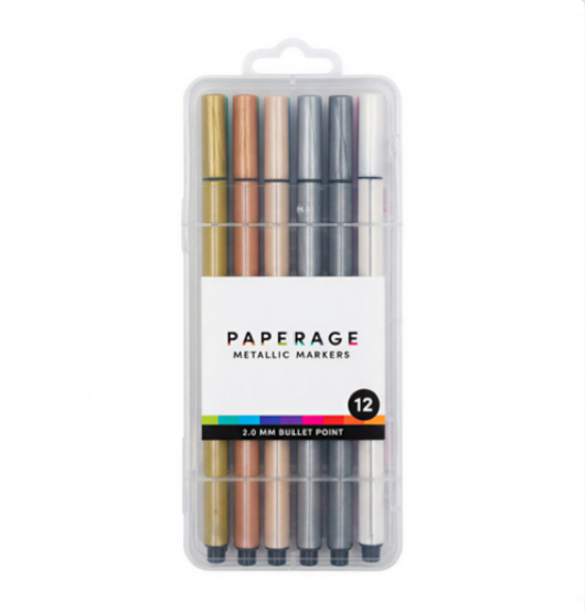 Paperage Metallic Markers 12PK