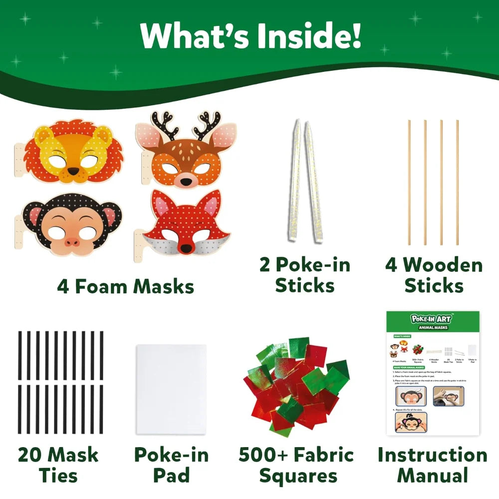 Poke-In Art | Animal Masks