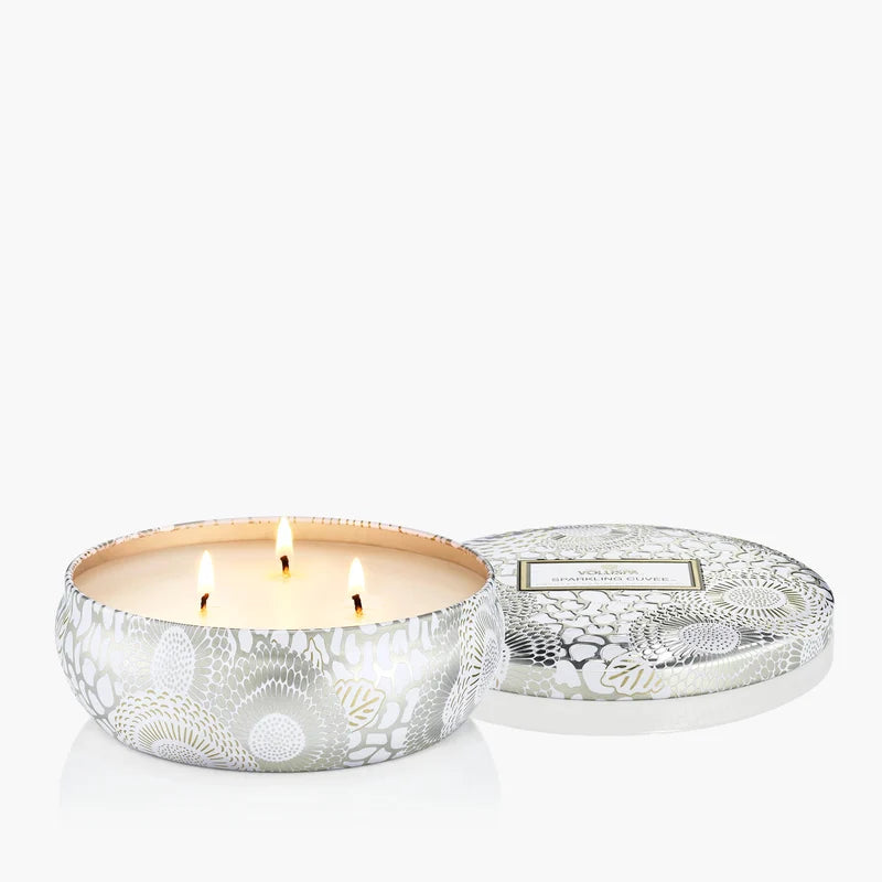 Sparkling Cuvee - 3 Wick Tin Candle