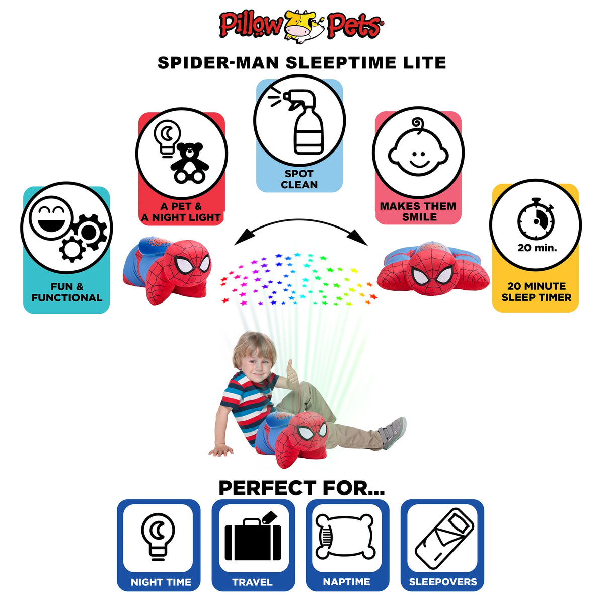 MARVEL Spider-Man Plush Sleeptime Lite