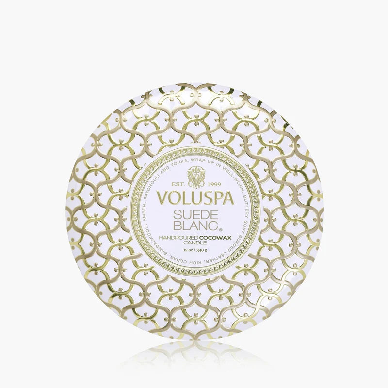 Suede Blanc - 3 Wick Candle