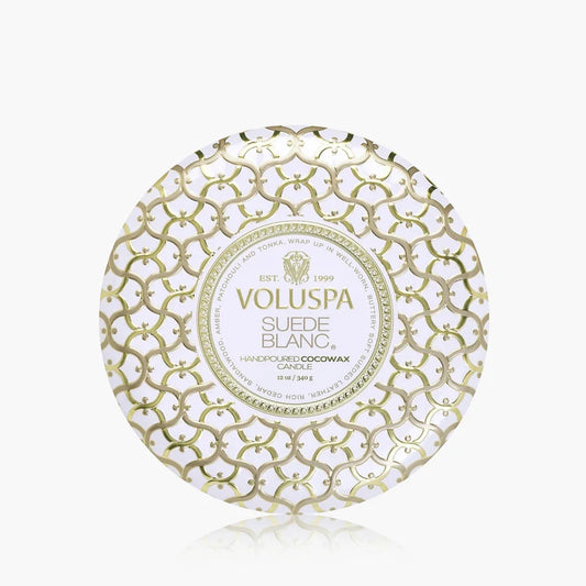 Suede Blanc - 3 Wick Candle