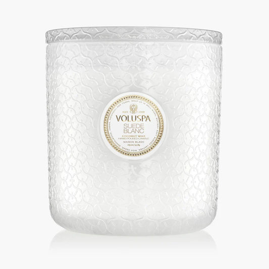 Suede Blanc - 5 Wick Hearth