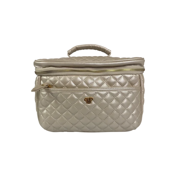 Train Case - Pearl Quilted