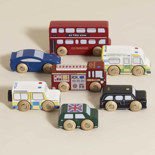 British Toy Car Set
