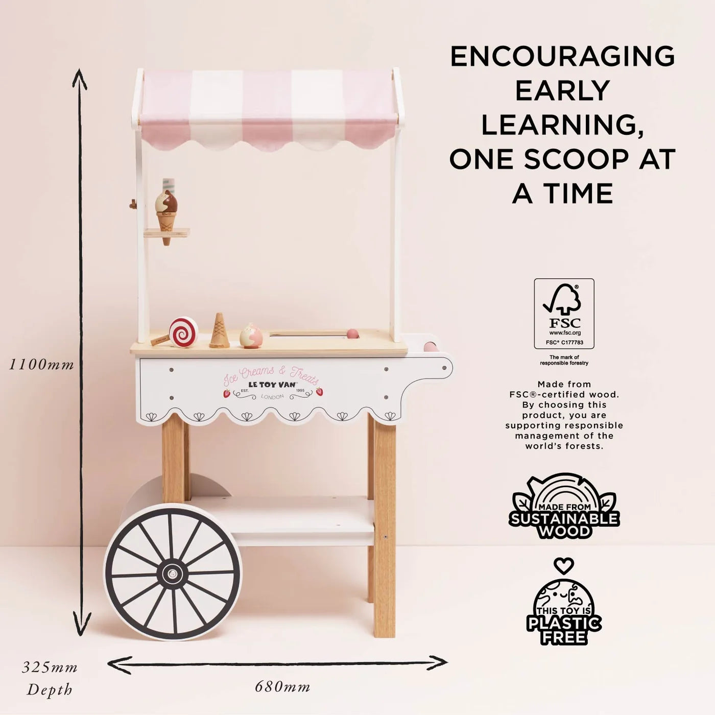 Ice Cream Trolley Market Stall