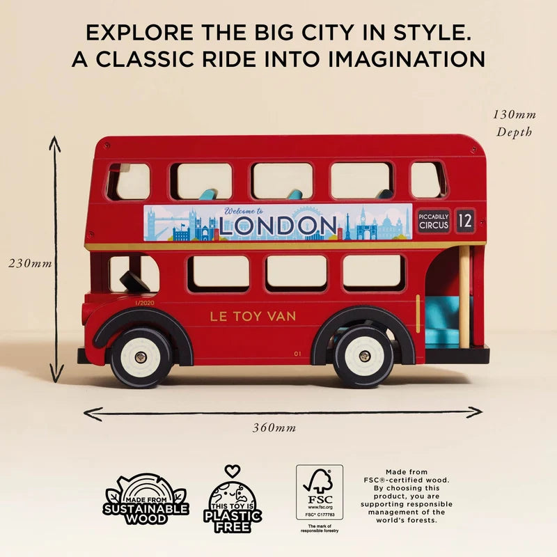 Wooden London Bus