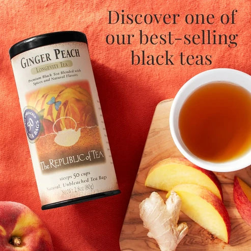 Ginger Peach Tea Bags