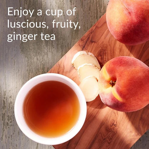 Decaf Ginger Peach Black Tea Bags