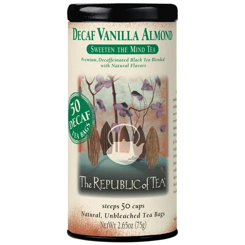 Decaf Vanilla Almond Tea Black Tea Bags