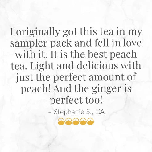Ginger Peach 100% White Tea Bags