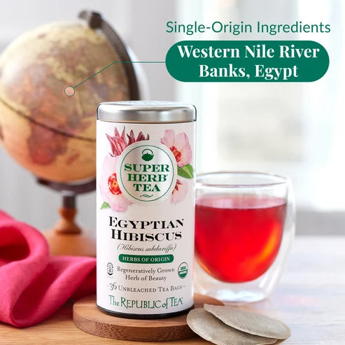 Organic Egyptian Hibiscus SuperHerb® Herbs of Origin Tea Bags