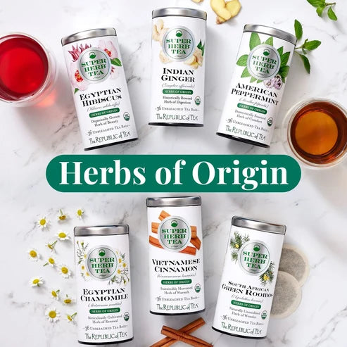 Organic Egyptian Hibiscus SuperHerb® Herbs of Origin Tea Bags