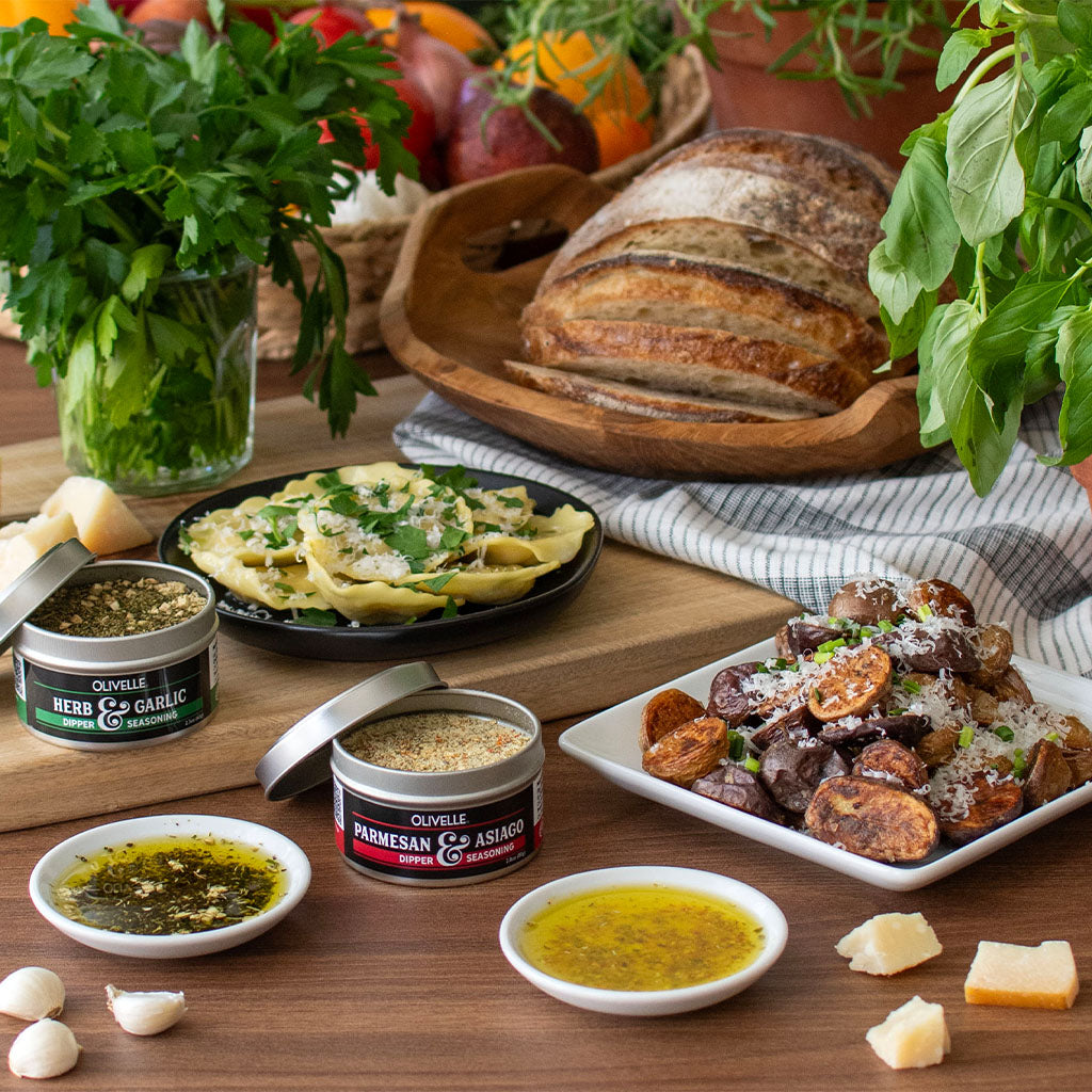Parmesan Asiago Dipper and Seasoning