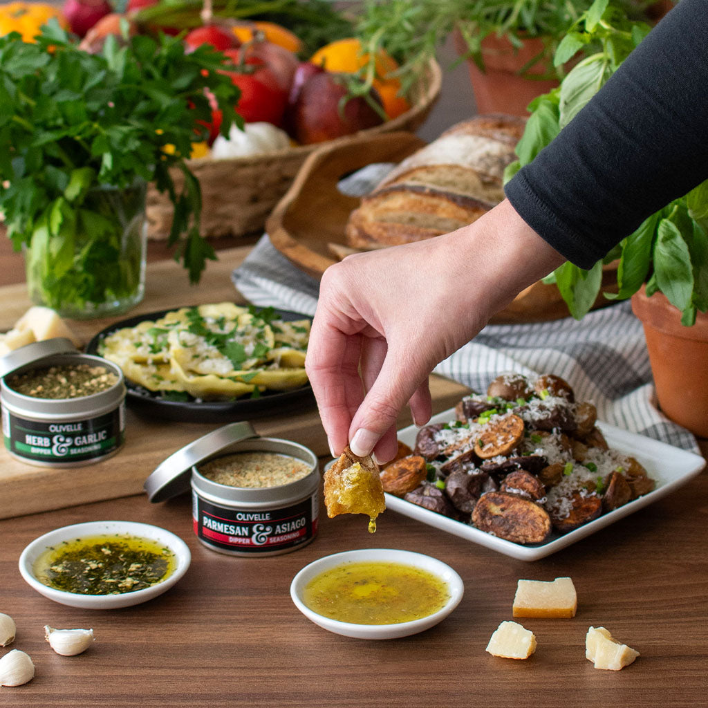 Parmesan Asiago Dipper and Seasoning