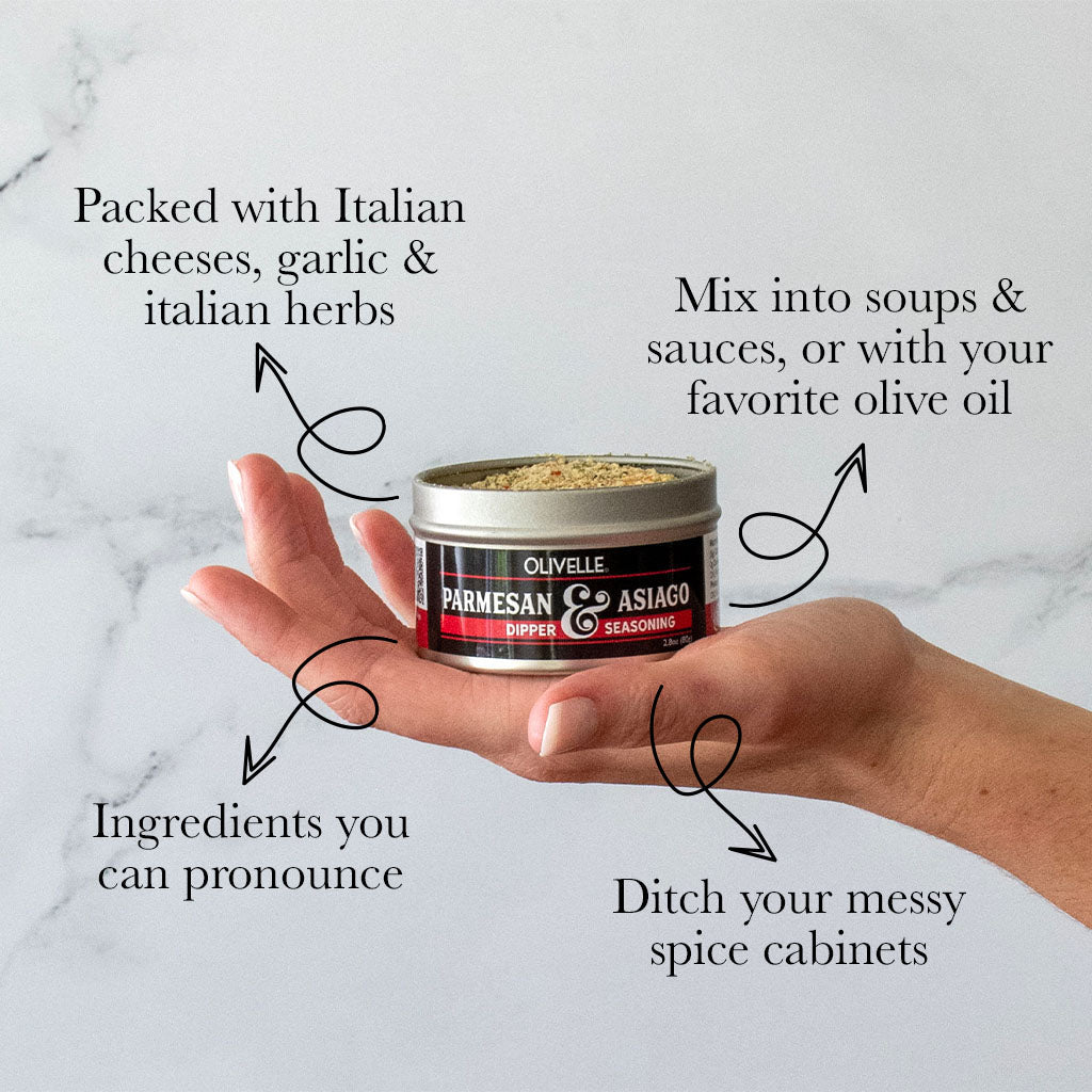 Parmesan Asiago Dipper and Seasoning