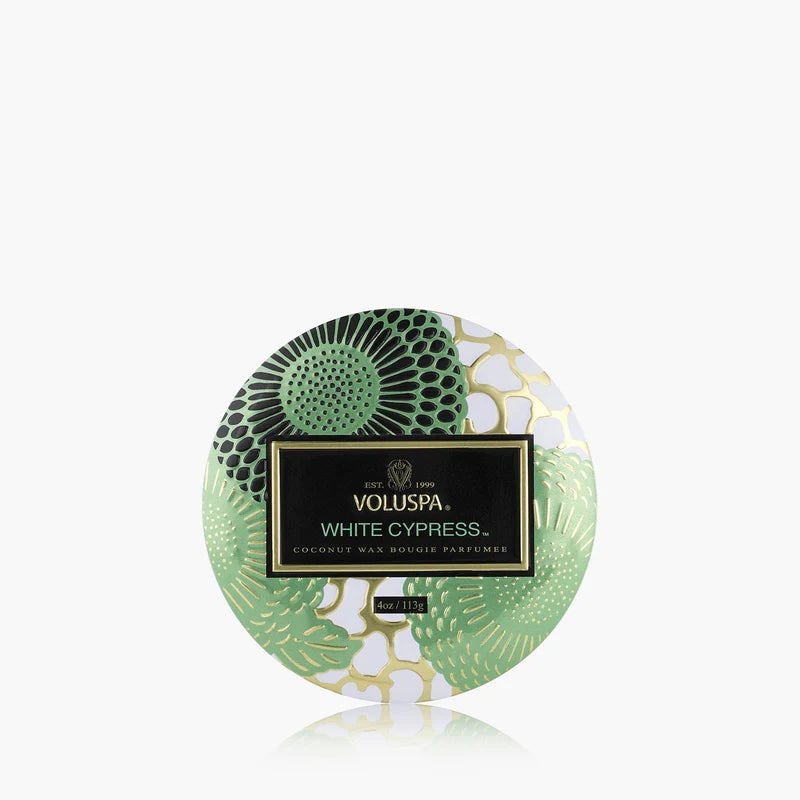 White Cyrpress - Mini Tin Candle