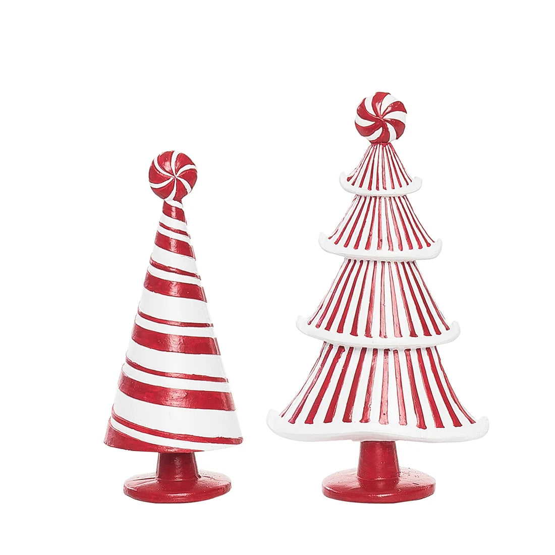 Candy Cane Forest Figurine, Set of 2