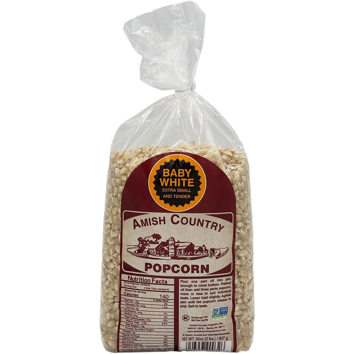 Baby White Hulless Popcorn