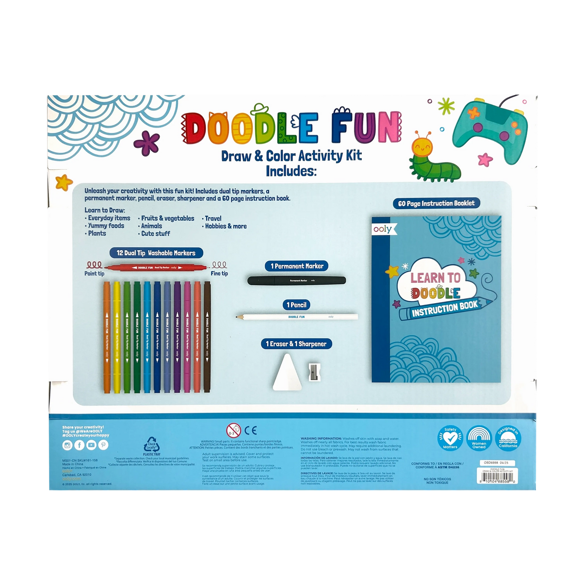 Doodle Fun Draw and Color Activity Kit