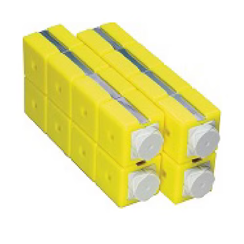 Rail Cube Track Pack-Yellow Straight Blocks