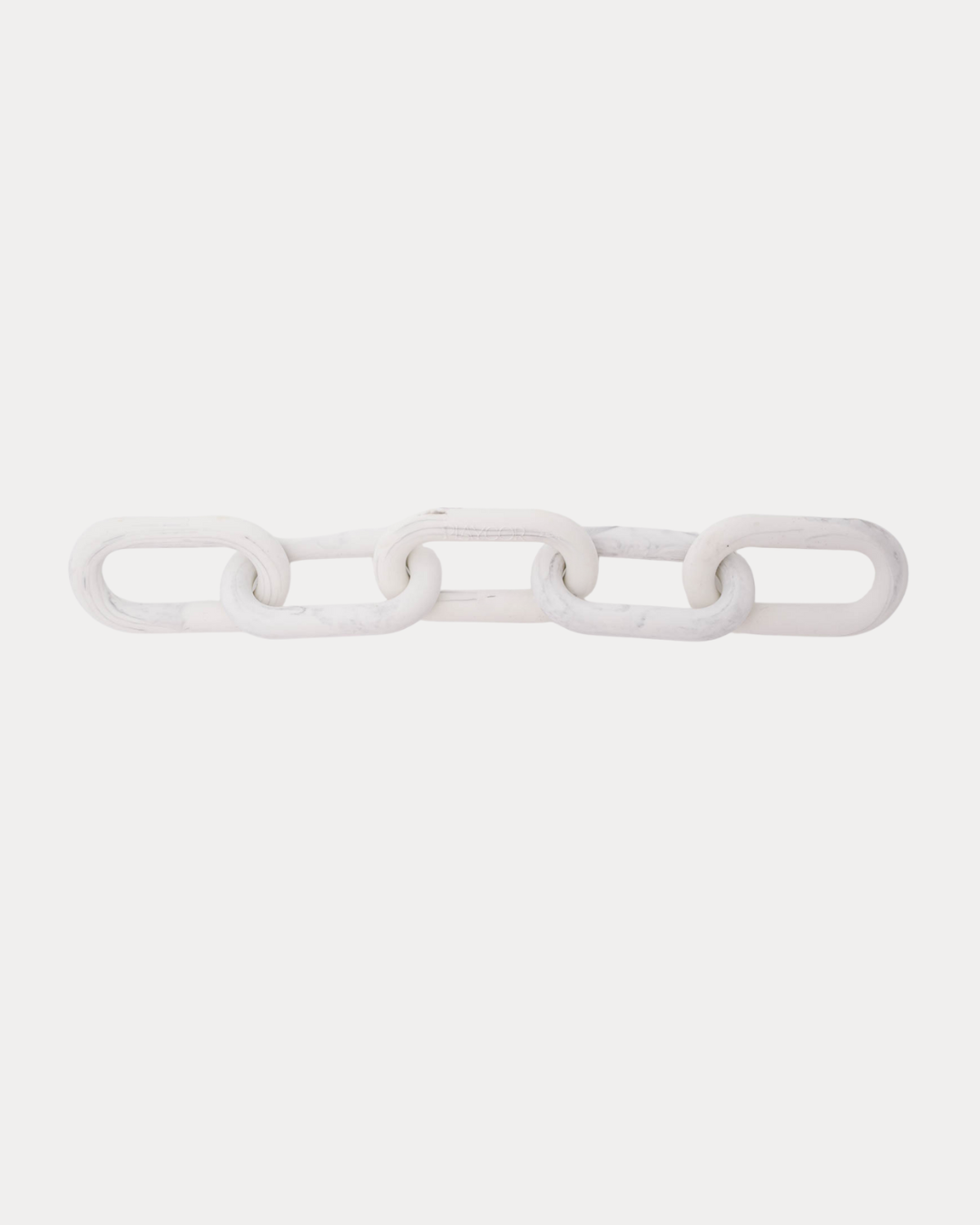CHAIN LINK TEETHER: White Marble