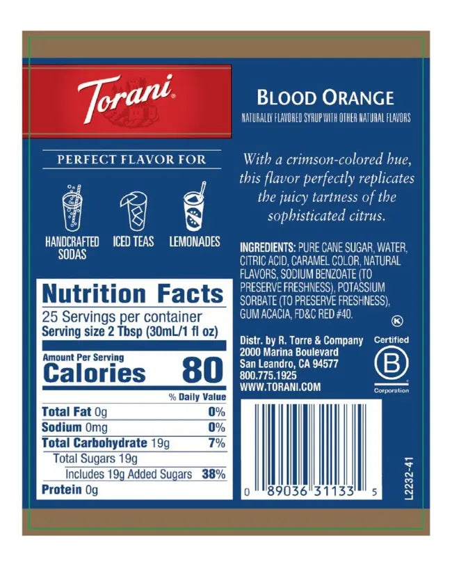 Torani | Blood Orange 750ml