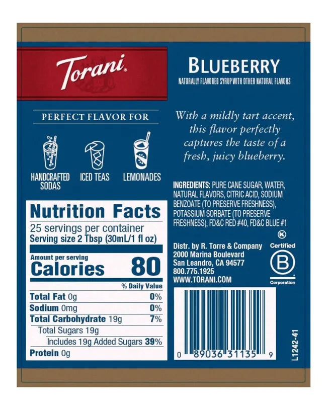 Torani | Blueberry 750ml