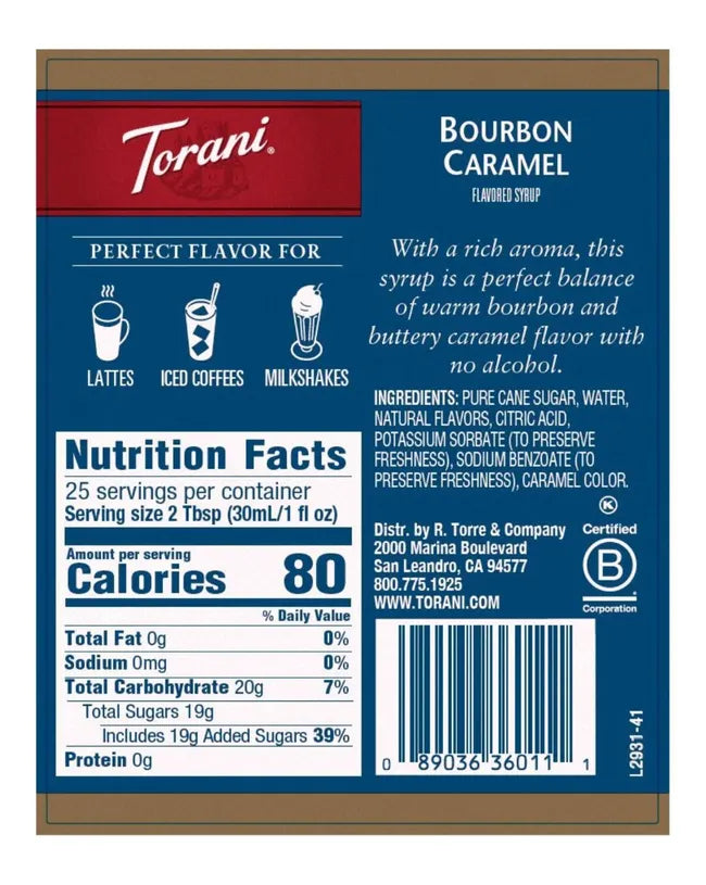 Torani | Bourbon Caramel 750ml