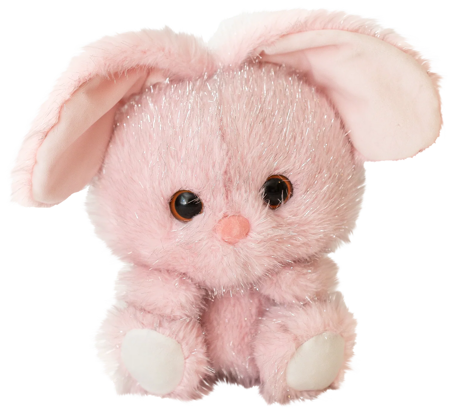 Shimmers - 8” to 10” Bunny (Soft Shiny Silver Thread Plushies)