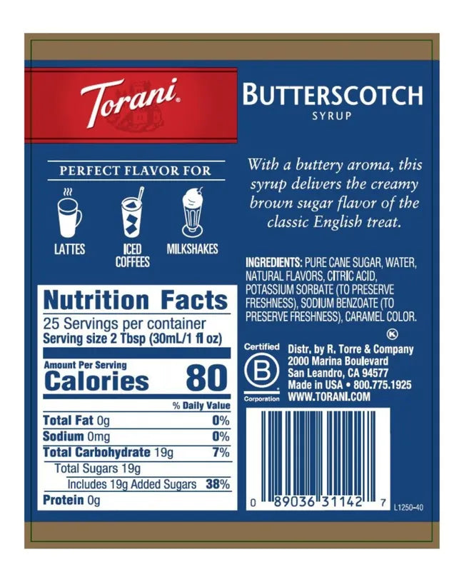 Torani | Butterscotch 750ml