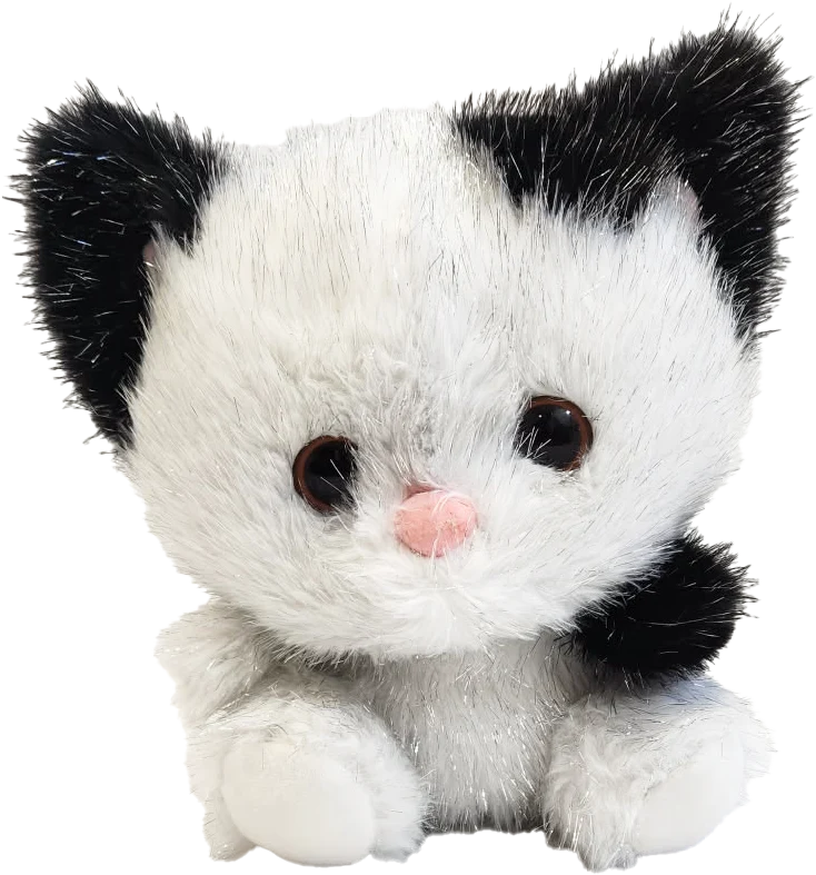 Shimmers - 8” to 10” Kitten (Soft Shiny Silver Thread Plushies)