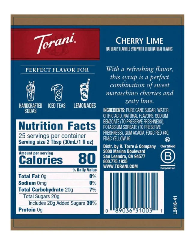 Torani | Cherry Lime 750ml