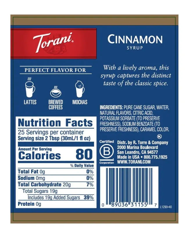 Torani | Cinnamon 750ml